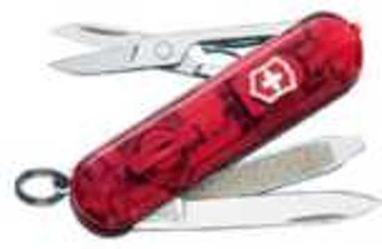 Victorinox Swisslite Ruby Zakmes - 7 functies - Transparant Rood