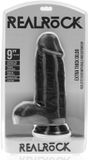 RealRock by Shots Shots BV Extra Thick Straight with Balls 23 cm - Black