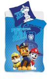 Paw Patrol peuterdekbedovertrek blauw 100 x 135 cm Katoen