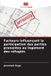 Facteurs Editions Notre Savoir Facteurs influençant la participation des parties prenantes au logement des réfugiés
