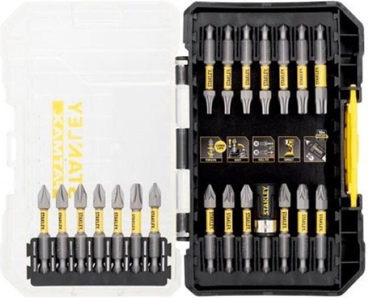 Stanley Schroefbitset 50mm 22-delig