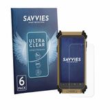 Savvies Screenprotector voor DT Research DT361DM (Portret-Modus) - Folie Beschermfolie transparant 6 Stuks