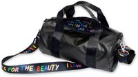 LOQI Weekender Medium - Love Life Metallic Black gerecycled