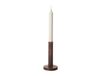 ERNST Bougeoir en bois 15 cm Marron foncé