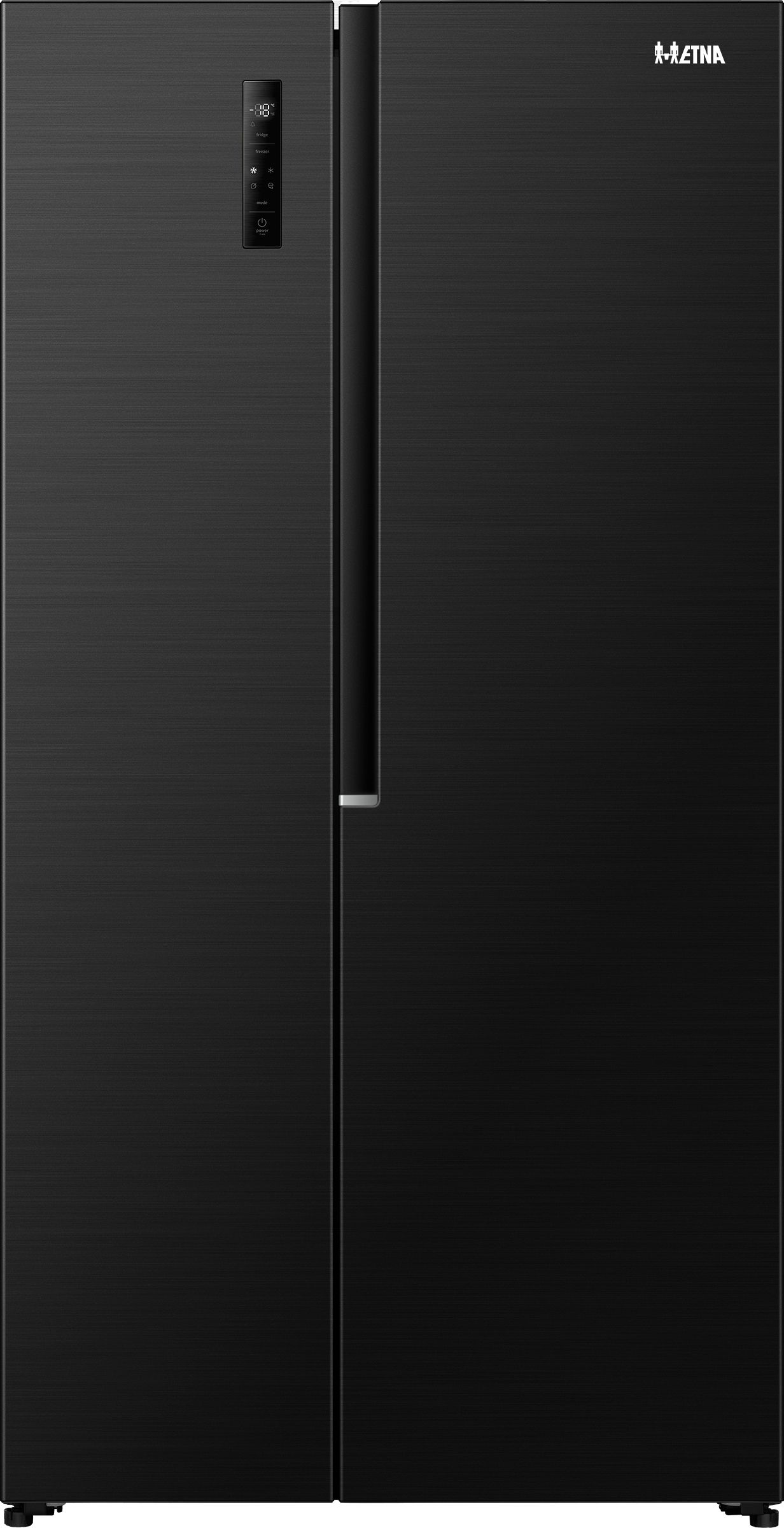 ETNA AKV6178ZWA Amerikaanse koelkast - No-Frost - 178 cm hoog - 544 liter - Energielabel C - Zwart