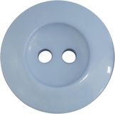 AERZETIX - C74103 - Set van 10 naaiknopen rond ∅20x3 mm met 2 gaten 32L L32 - kleur blauw