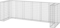 vidaXL Schanskorf voor 4 containers 325x100x110 cm gegalvaniseerd staal