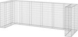 vidaXL Schanskorf voor 4 containers 325x100x110 cm gegalvaniseerd staal