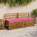 vidaXL - 1-delig - Bankkussen - VUGHT - 100% - Polyester - Roze - 80 x 50 x 5 cm