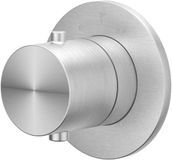 IVY Concord Afbouwdeel Inbouwthermostaat Symmetry met Rond Rozet - Geborsteld RVS 316