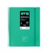 Grafoplas Kunststof hoezen A4, 30 transparante inzetstukken, stijve polyfoam-omslag, robuust en ultralicht, turquoise, spiraalbinding van pvc, minimalistisch, perfect voor documenten