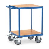 Fetra zware tafelwagen met 2 etages met laadvlak van 600 x 600 mm
