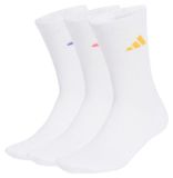 adidas Gevoerde sportkousen, crew model, 3 paar, wit, artikelnummer KQ6760, maat: 34/36