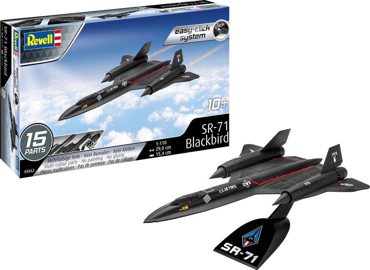 Revell 03652 SR-71 Blackbird Easy-Click-systeem 1:100 Schaal Model Kit