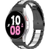 Strap-it Samsung Bracelet acier maillons Samsung Galaxy Watch 5 - 44mm (noir/argent)