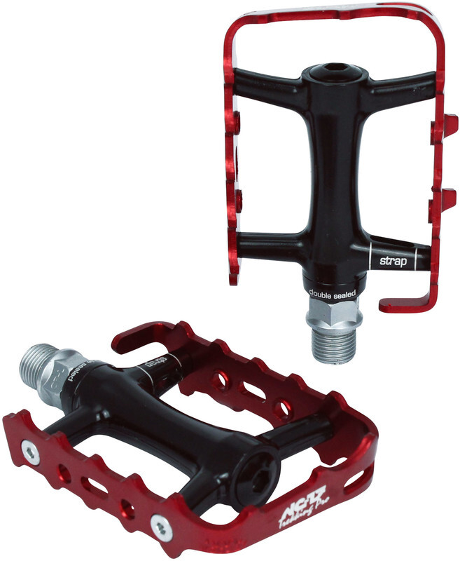 NC-17 Trekking Pro Pedalen Alu rood/zwart