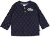 Feetje Let's Go! Longsleeve ruit badstof Marine - Maat 62