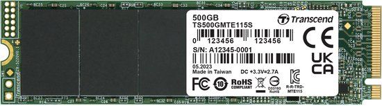 Transcend 115S 500 GB NVMe/PCIe M.2 SSD 2280