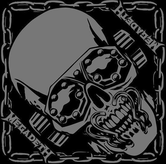 Megadeth Vic Rattlehead Unisex Doek - Zwart