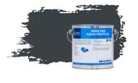 Wixx PRO Vernis Aqua pour Sols en Bois Satiné - RAL 7016 | Gris anthracite - 2,5L