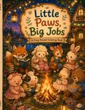 Little Paws, Big Jobs: A Cozy Animal Coloring Book