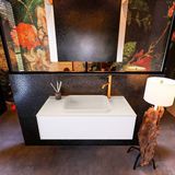 Mondiaz ERIN 100cm badmeubelset Talc met lade en Linen wastafel