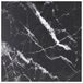 VidaXL Tafelblad 70x70 cm 6 mm gehard glas met marmeren design zwart