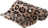 Trixie Hondendeken Leo Softpluche Panterprint Bruin 150x100 cm