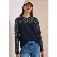cecil Sweatshirt met kleurblokken en luipaardprintdetails