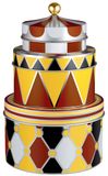 Boîtes de rangement empilables, métal, multicolore, 13 x 19,5 x 19,5 cm