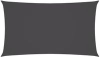 Merkloos Schaduwdoek Rechthoek - 2 x 4.5 m - Antraciet - Waterdicht Oxford Doek - UV-bestendig - Zonnezeil incl. Touwen