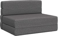 vidaXL Vouwbare Sofa Bed Lichtgrijs Stof