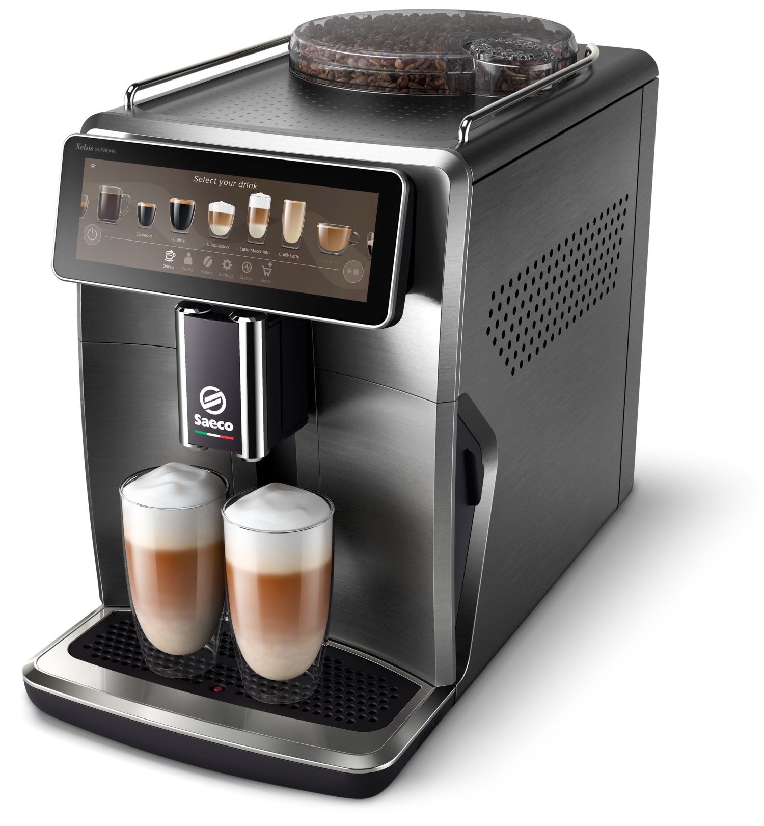 Saeco Xelsis Suprema SM8889/00 - Volautomatische Espressomachine - Titanium