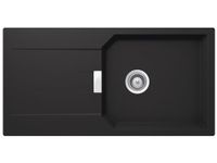 SCHOCK Manhattan D-100L Onyx Compacte Keukenspoelbak 100 x 51 cm Donkergrijs Graniet