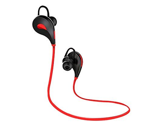 Shot Case Bluetooth hoofdtelefoon sport voor Huawei Y6 2019 Smartphone draadloze knop soundset handsfree apparaat univer (rood)
