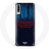 Maniacase Hoesje voor Samsung Galaxy A70 Stranger Things seizoen 2 logo