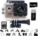Caméra d'action 4K sans marque, version améliorée 2026 avec objectif ultra grand-angle 170° et Wi-Fi, caméra vidéo de sport étanche pour extérieur, adaptée à la photographie et à la plongée (or, 64 Go)