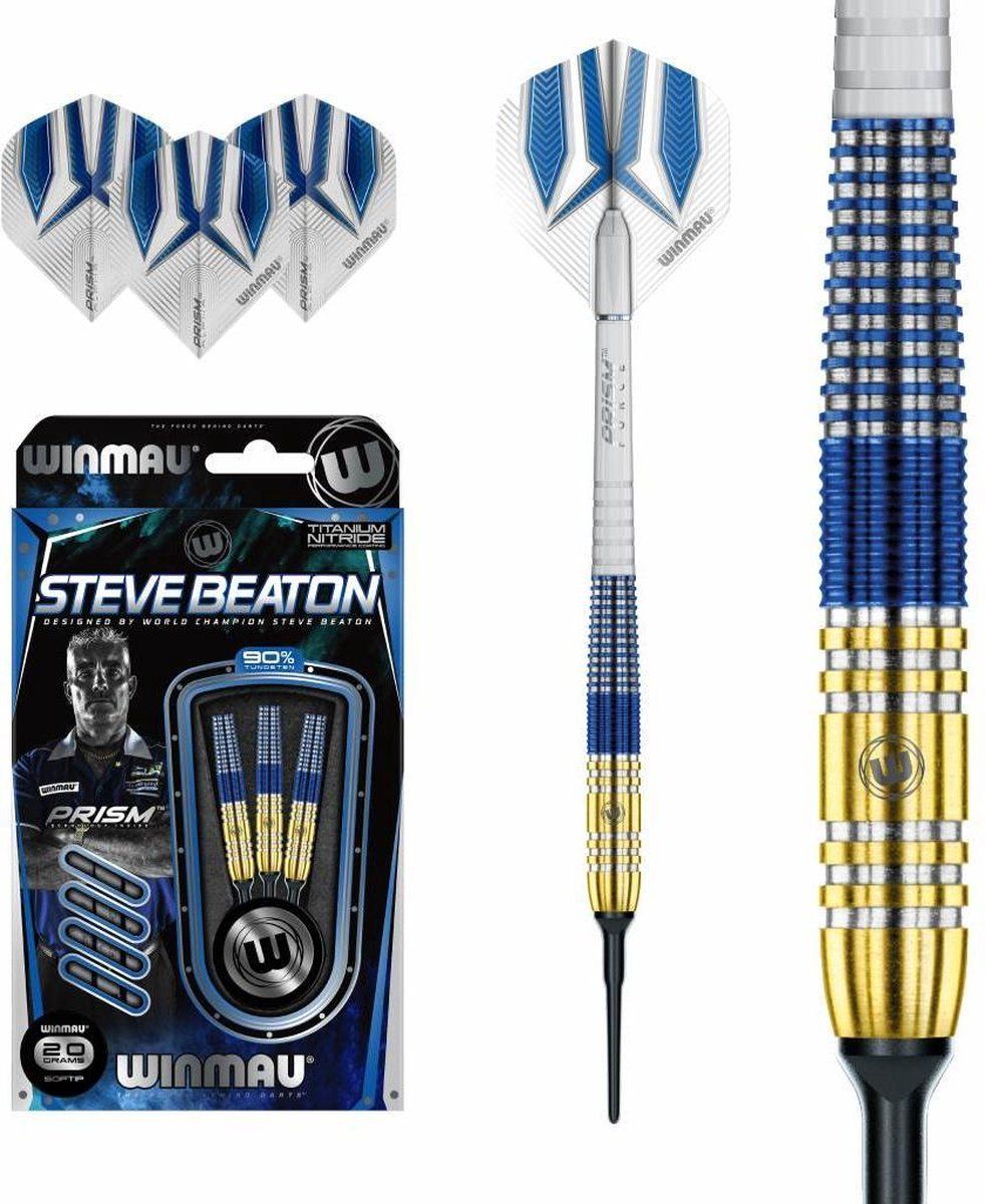 WINMAU Steve Beaton 90% Soft Tip - Dartpijlen - 2023 - 5023231011541