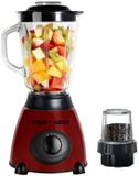Comfy Nest Blender – 800W – 1,5 Liter Glazen Kan – Koffiemolen en Hakmolen – 5 Snelheden en Pulse – Rood