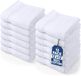Utopia Towels - Set premium serviettes, 30 x 30 cm, blanc, 100% coton, gants de toilette/gants pour le visage, très absorbants et doux au toucher (lot de 12)