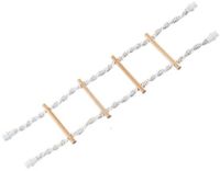 Nobby Cage Toy, touwladder met schroefbevestiging wit 65 x 16 cm; 4 stappen