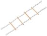 Nobby Cage Toy, touwladder met schroefbevestiging wit 65 x 16 cm; 4 stappen
