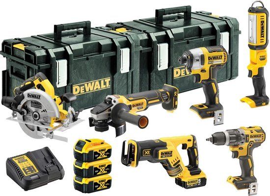 DeWALT DCK623P3 Accu Combiset - 18V - 5.0Ah - XR Li-ion - In ToughSystem - 6-delig