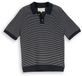 Tom Tailor Gebreide trui met polokraag - Maat XL - navy offwhite stripe