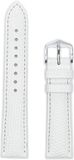 Hirsch Horlogeband - Rainbow Wit - Leer - 20 mm