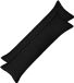 vidaXL Housse de coussin - 2 pièces - BOIS - Noir - 40 x 145 cm - Bouclé