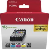 Canon PGI-580 & CLI-581 - Inktcartridge - Origineel - Standaard capaciteit - Zwart en Kleur