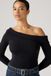 Levi's Clara Off Shoulder top met lange mouwen - Women's - M - Zwart / Anthracite Night
