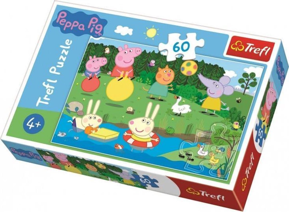 Trefl Peppa pig puzzel holiday fun 60 stukjes