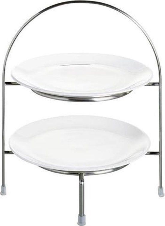 ASA Selection Á Table Etagère 2 Niveaus - 28 cm - Zilver